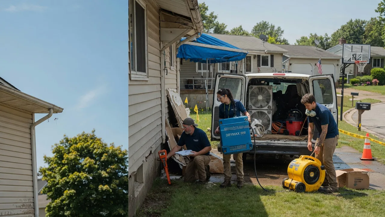 Ceiling Leak Cleanup in Bedford, OH near me
